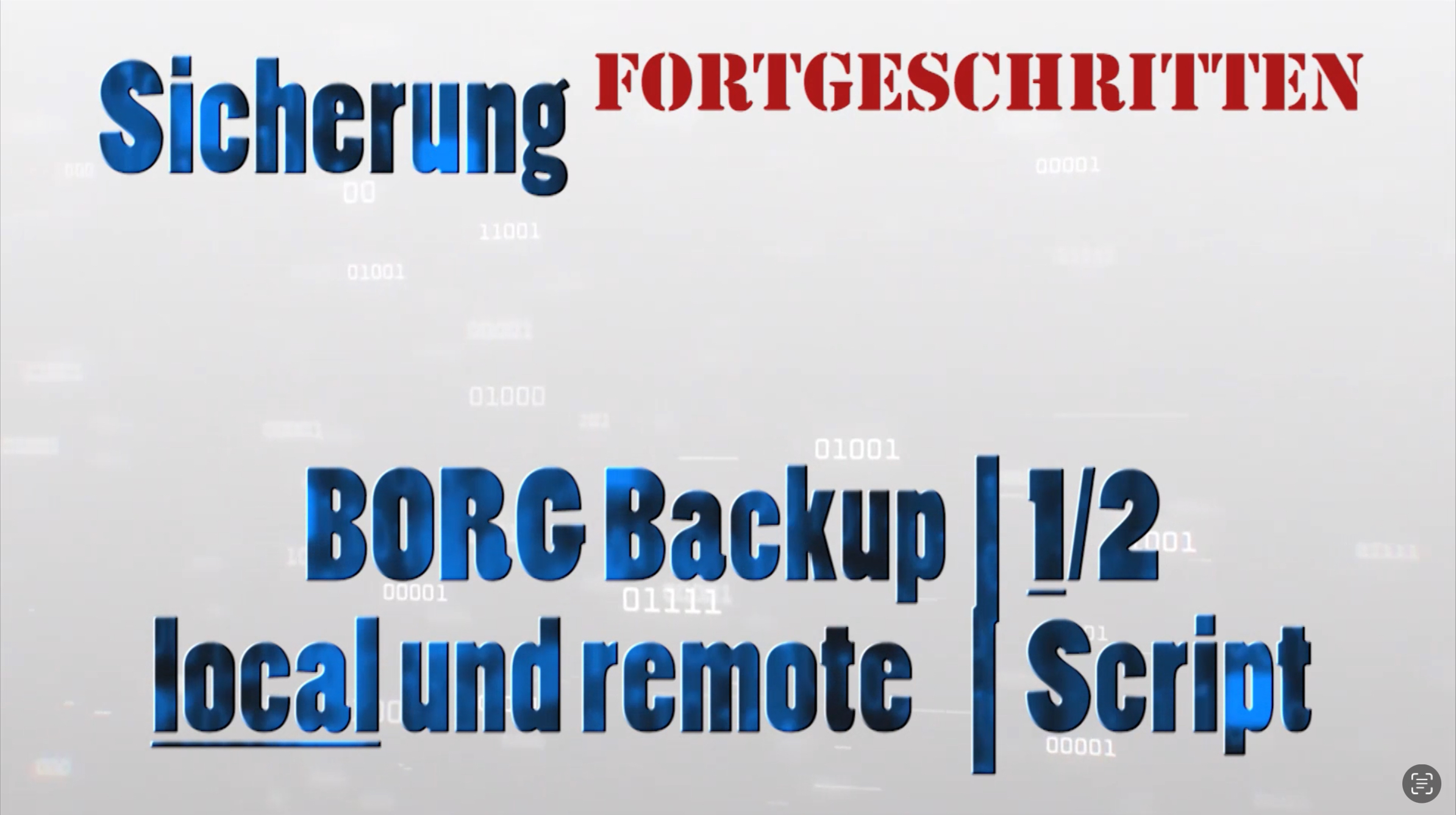 Du betrachtest gerade BORG Backup | lokal und remote sichern | Teil 1/2