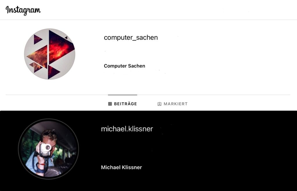 Mehr über den Artikel erfahren Neuer Instagram Kanal Computer Sachen