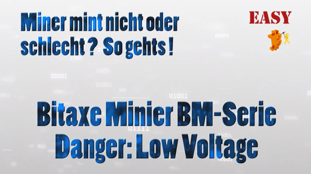 Mehr über den Artikel erfahren Danger Low Voltage Bitaxe Miner BM series